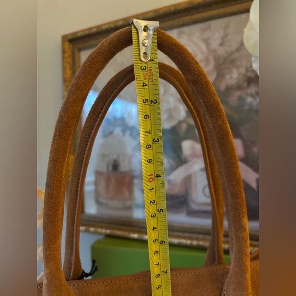 Claudia Firenze Suede Camel Bag NWT w/Shoulder Strap - Picture 16 of 17